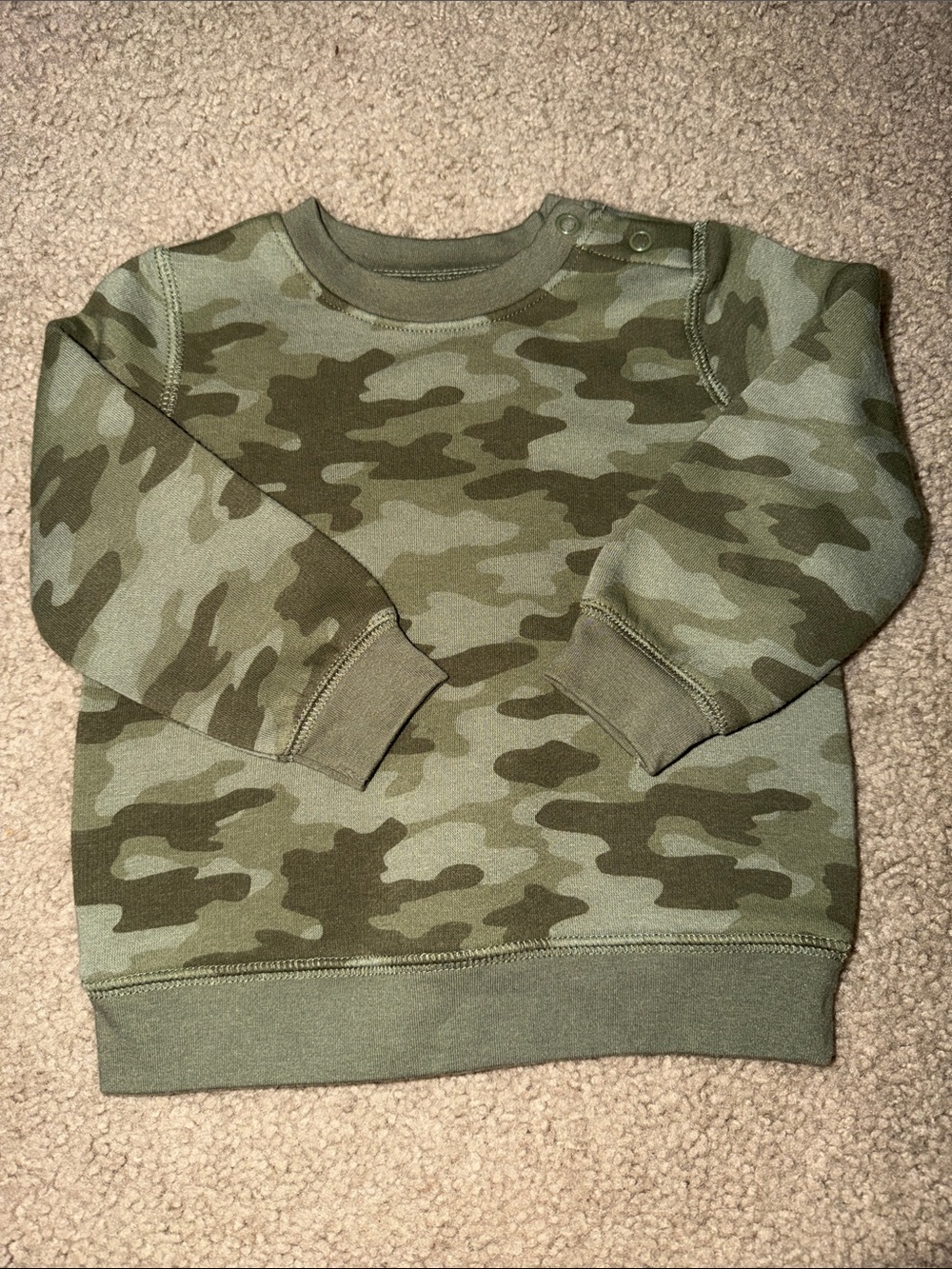 Olive Camo Crewneck Sweatshirt